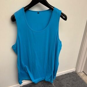Men’s 2XL turquoise tank top relax fit ( new never used )